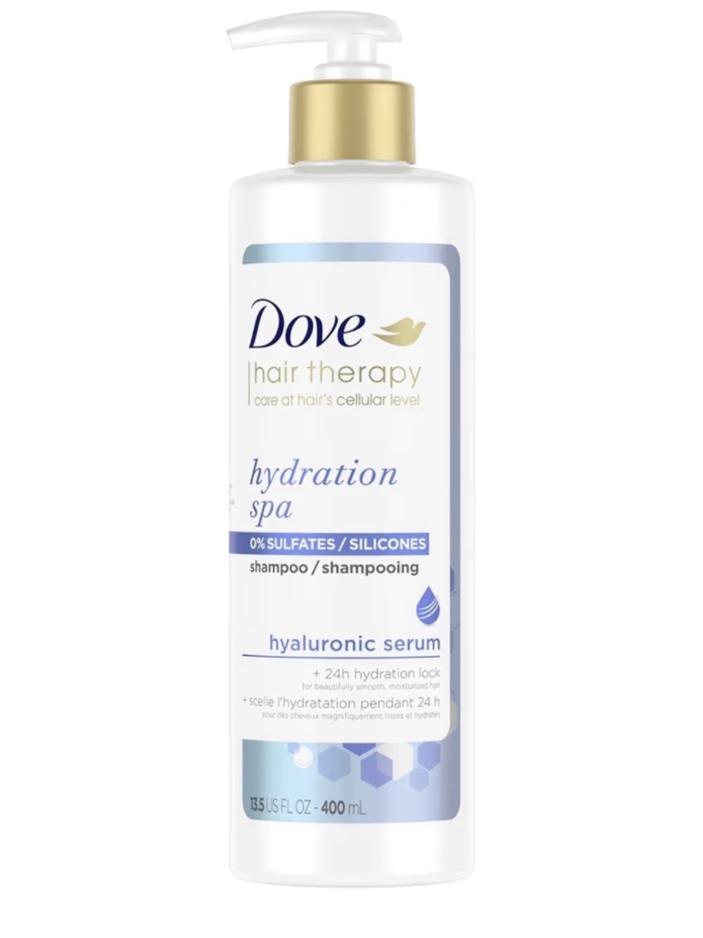 Dove Hydration Spa Hair Therapy Shampoo - Hyaluronic Serum